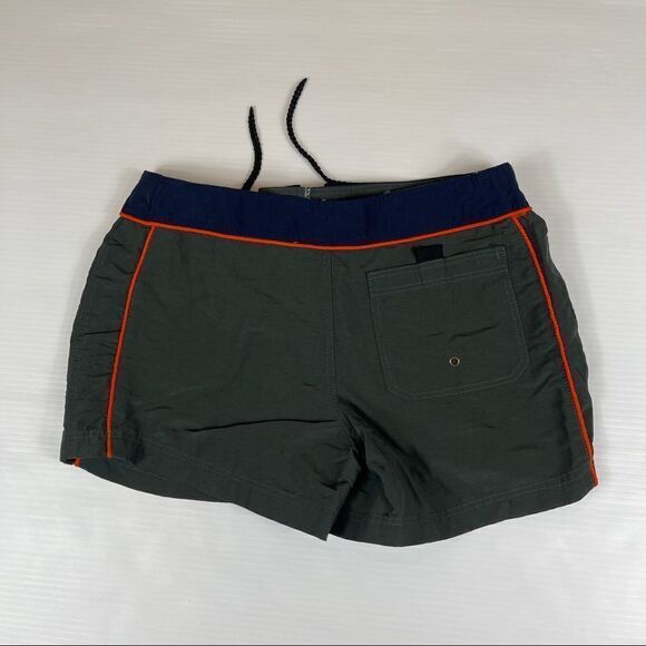 Quiksilver Board Shorts Swim Surf Green Blue Hot Pants Girls Large - Picture 2 of 5